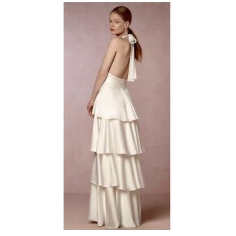 Jill stuart Bhldn tiered billie wedding dress